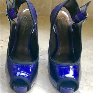 Beautiful purple platform shoes !! Jessica Simpson